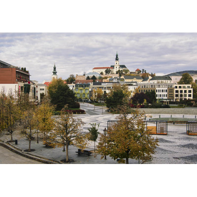 Jesenné námestie a Nitriansky hrad (foto obraz XL)