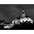Nitriansky hrad v noci - čiernobiela fotografia 40x30cm