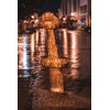 Pribinov meč v daždi - Nitra v noci obraz (fotoplátno XL)